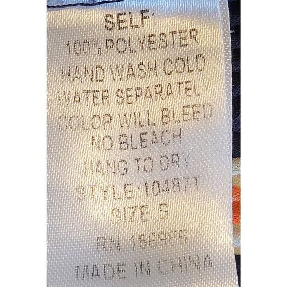 idem ditto Small Black Daisy Crop Top Smocked Peplum Adjustable Straps Bow Tie - Picture 13 of 13